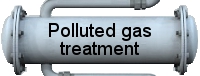 Polluted gas treatment 